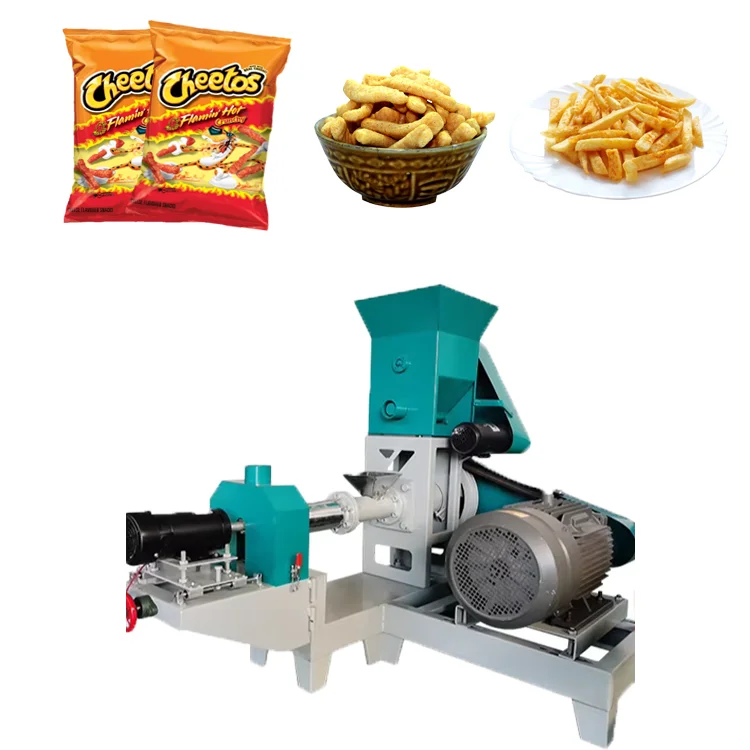 Hanson snack food extruder puffing equipment wheat rice corn puff snacks food making machines for sale