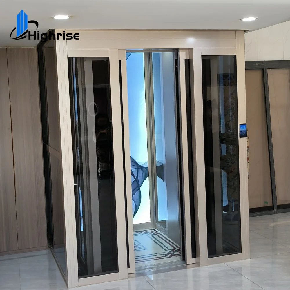 450KG 630KG MR MRL Traction Electric Residential Villa Home Lift 8 10 Persons Commercial Passenger Elevator for hotel hospital