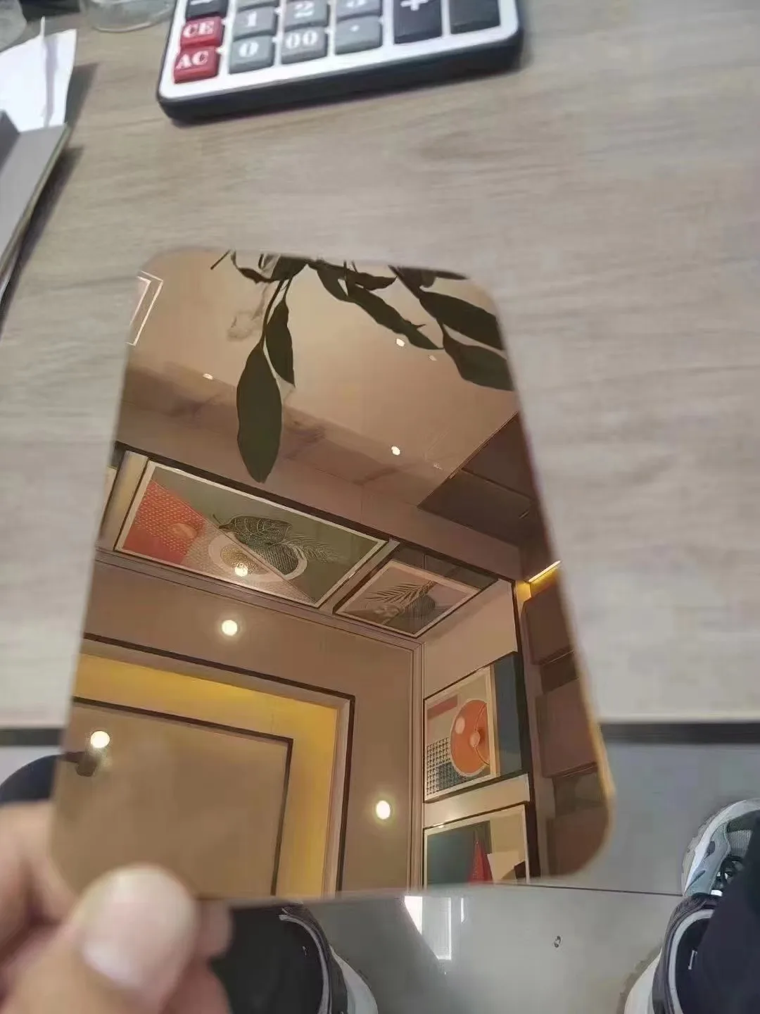 2023 Mirror Bamboo Charcoal Wood Veneer Wall Panel Wallpaper Board Coextruded Panels for KTV/Bar Customized