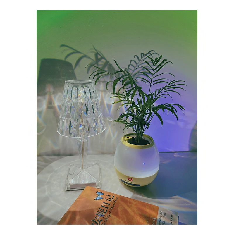 Smart Music Flowerpot Home Plant Music Speaker Decoration Desk Light Humidifier Flowerpot Night Light