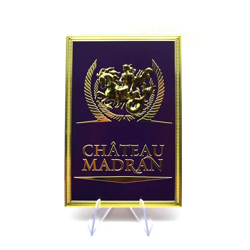 2023 Hot Sale Custom Stickers Etiquette Metal Luxury Labels For Perfume Pattern Printed Glass Bottle Candle Jar Circular Label