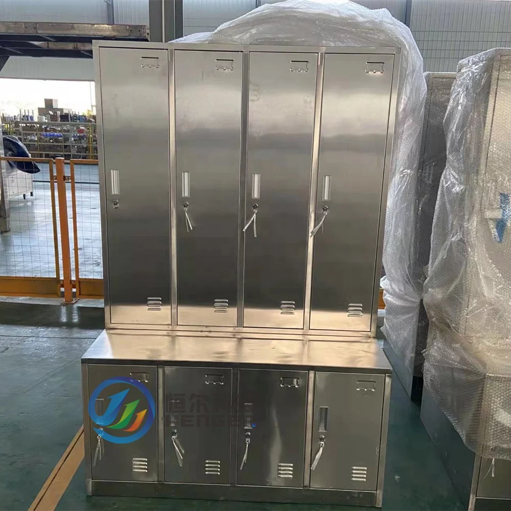 Supermarket Steel Coin Locker Stainless Steel Storage Cabinets Corrosion-resistant steel lockers