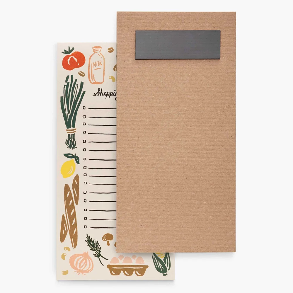 Custom Printed Die Cut Magnet Shopping Market Fridge To-do List Notepad Memo Notes Pads