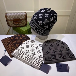 Low Moq High Quality Fashion Sports Gift Women Men Luxury Multi Brand Letter B G F Winter Knit Beanie Hats