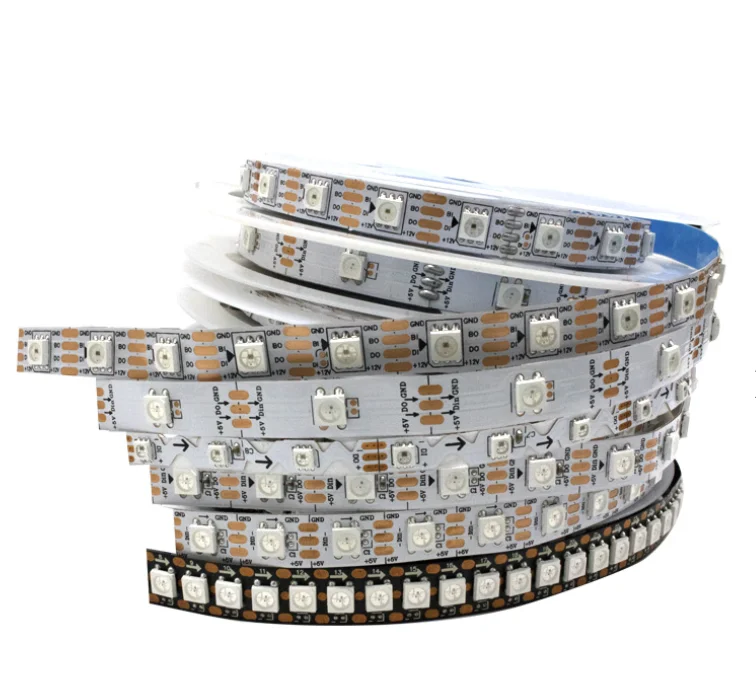 high quality brightness 144 60 30 5v ws2812b rgb pixel led strip light IP20 IP65 IP67