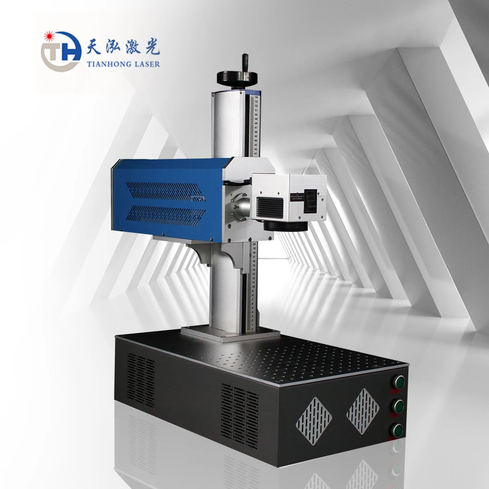 Small Co2 Galvo Nonmetal Laser Marking Machine for Acrylic Wood PU Leather Fabric