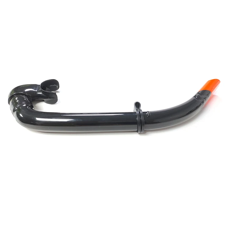 In Stock Swimming Training Snorkels Black Silicone Adult Breathing Tube for Snorkeling with High Quality Cheap Price