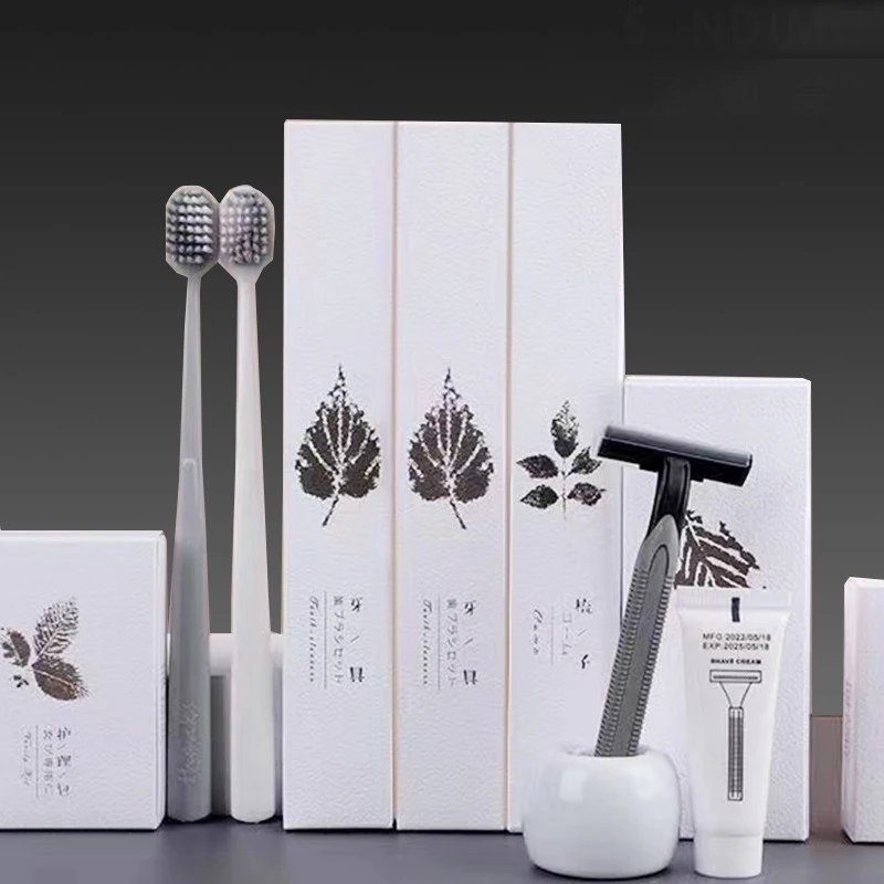 Hotel Amenities Sets Cheap Hotel Supplies Wholesale Luxury Guest Room Toiletry Dental Kit Disposable Amenity Kit For Airplane