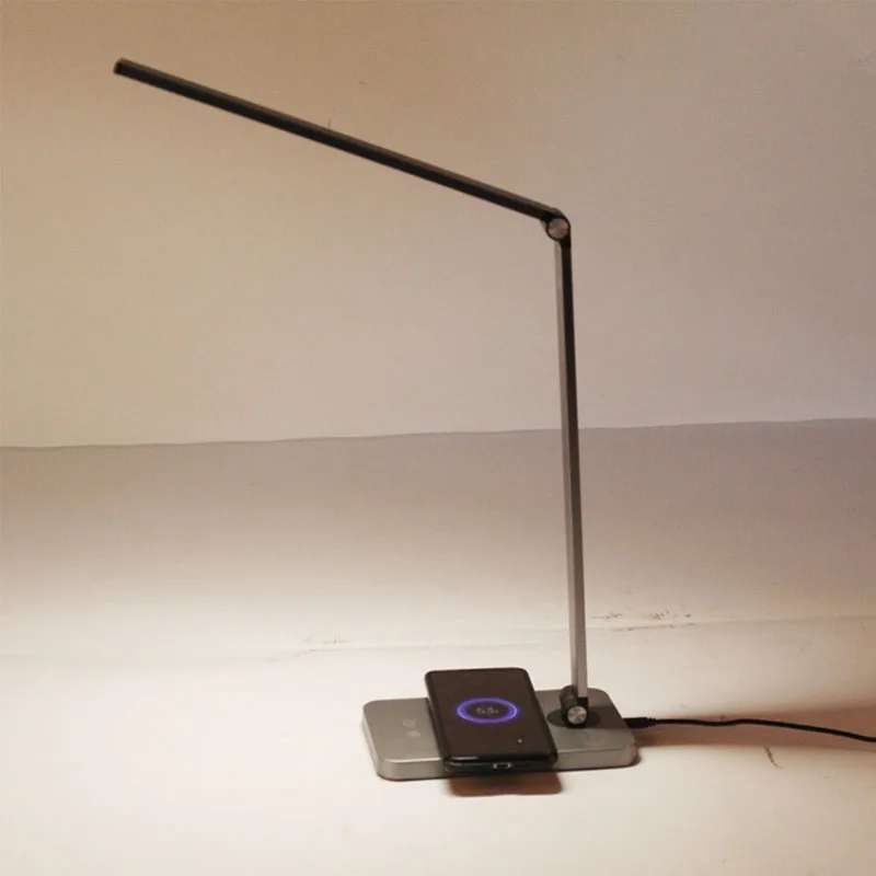  Tischlampe лампа Светодиодная настольная LED для чтения книг подсветкой и зарядкой через USB сид учебы с беспроводным зарядным устройством lamparas de
