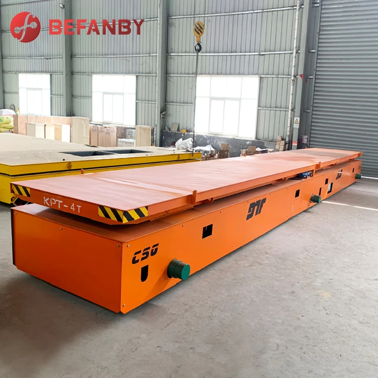 Hydraulic motorized transfer trolley electric car mover for assembly line