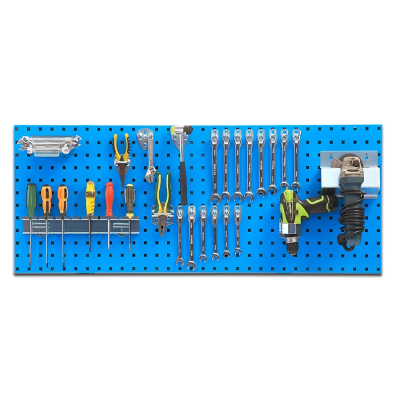Factory Price Hardware Storage Multi Functional Garage Perforated Panels Pegboard Hanging Display Board