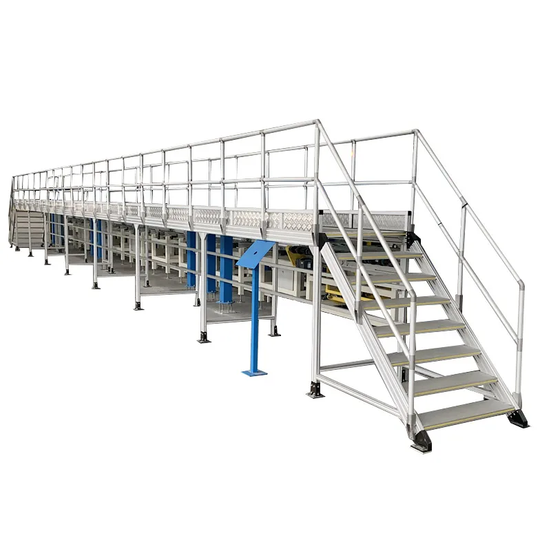 Multi-functional platform stairs with wheels aircraft stair extrusion aluminium ladder aluminum platforms aircraft