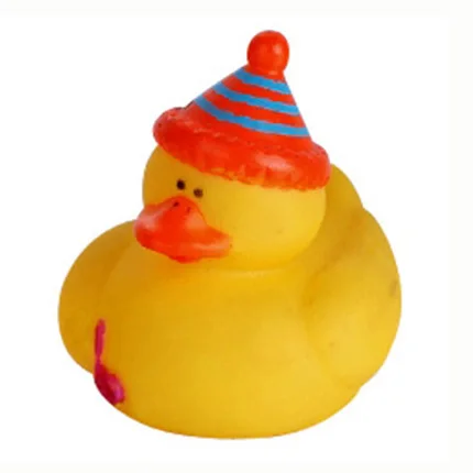 Snowman Shape Baby Water Swimming Play Toy  Bath Tub Floating Duck With Scarf And Gloves