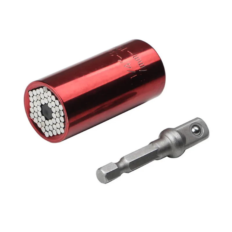 Universal Socket, Self-adjusting Socket Fits Standard 1/4' - 3/4' Metric 7mm-19mm, Adapter Socket for Wrench Ratchet & Power