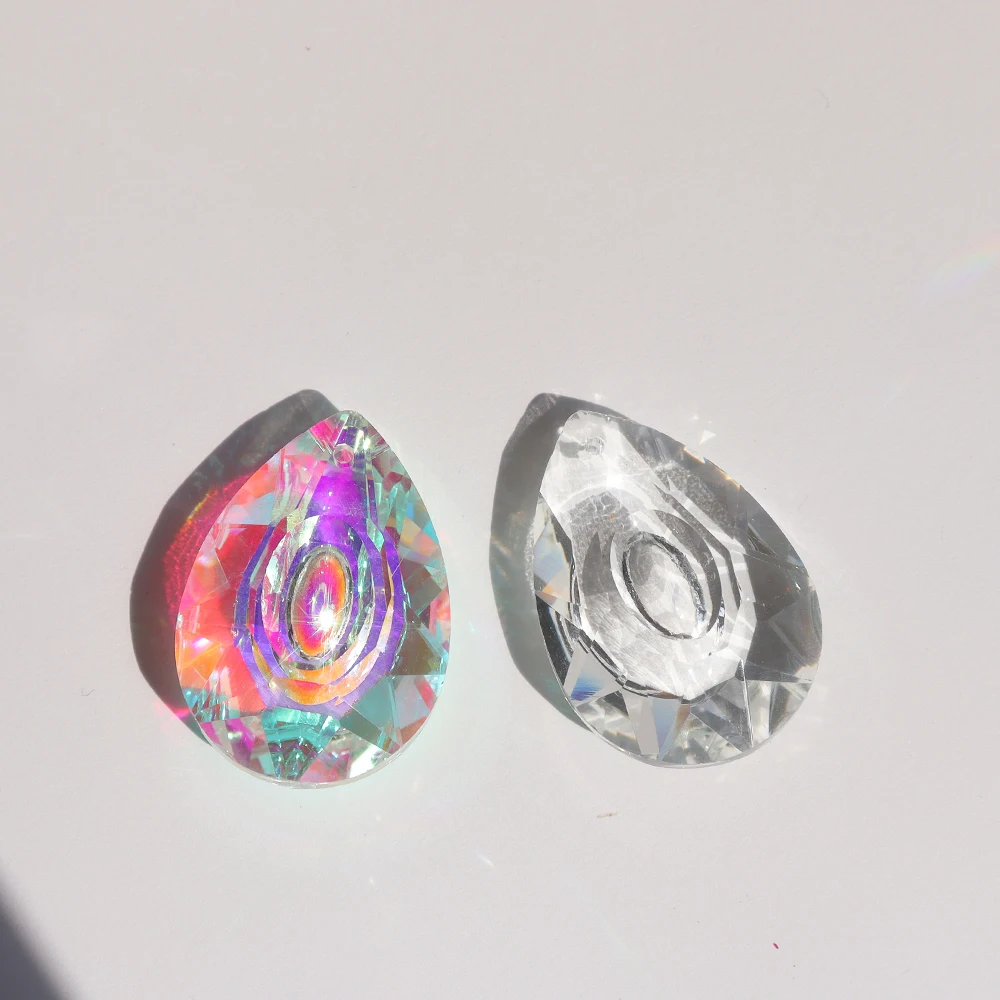 K9 prism crystal Crystal Lighting Lamp Pendant Beads Raindrop SunCatcher For Jewelry Making
