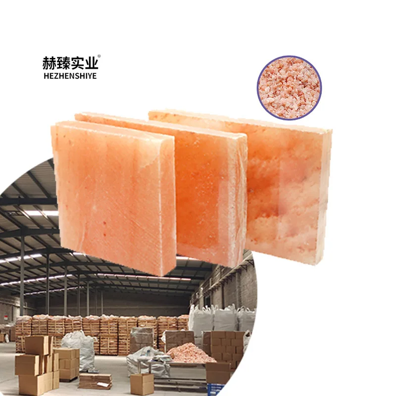 Hezhen himalayan salt brick for barbecue frozen product decorations sauna room