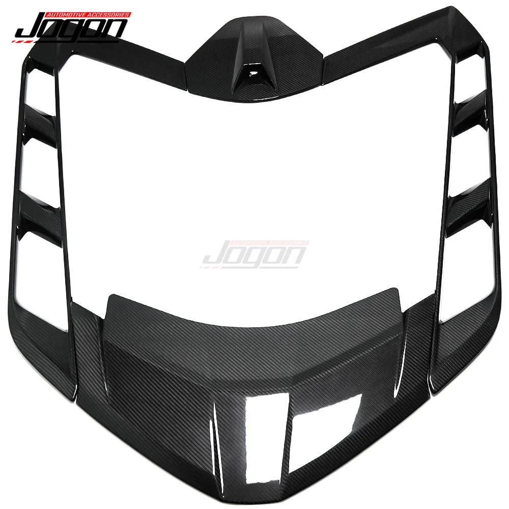 Real Carbon Fiber For Corvette C8 Stingray Coupe Z51 Z06 Car Engine Window Cooling Hole Roof Rear Hatch Cover Trim Whole Set