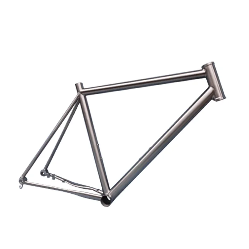 Titanium road bike frame- the latest titanium off-road cyclist with tapered headtube and disc brake