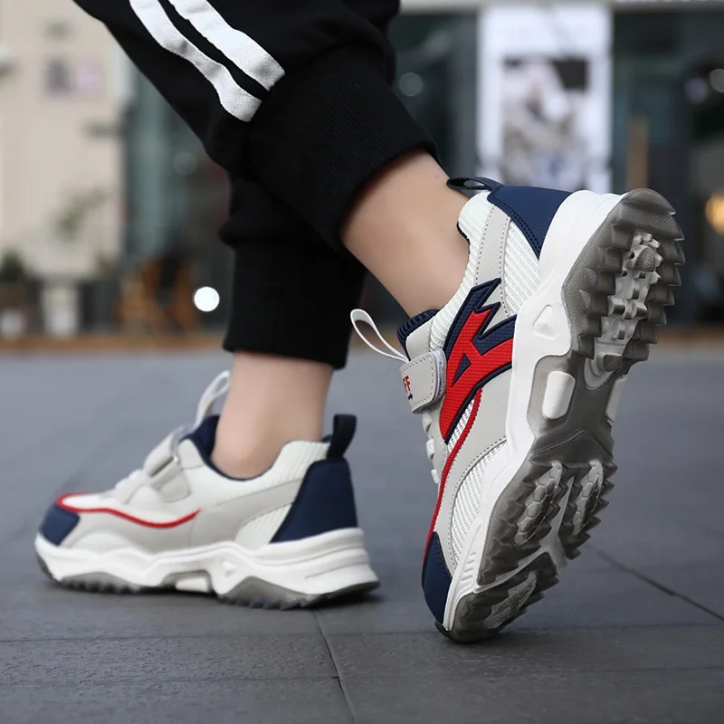 
Wholesale breathable hot sale new design boys teens big size Running and Walking top quality children sport shoes 