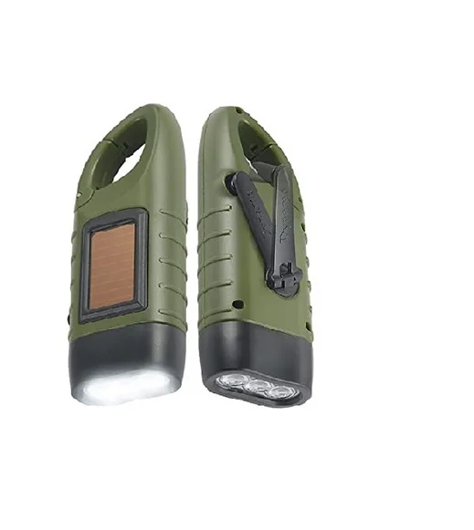 Hot Sale Powerfull Outdoor Waterproof Rechargeable Solar Hand Crank Mini Keychain 3 Led Camping Mountain Flashlight