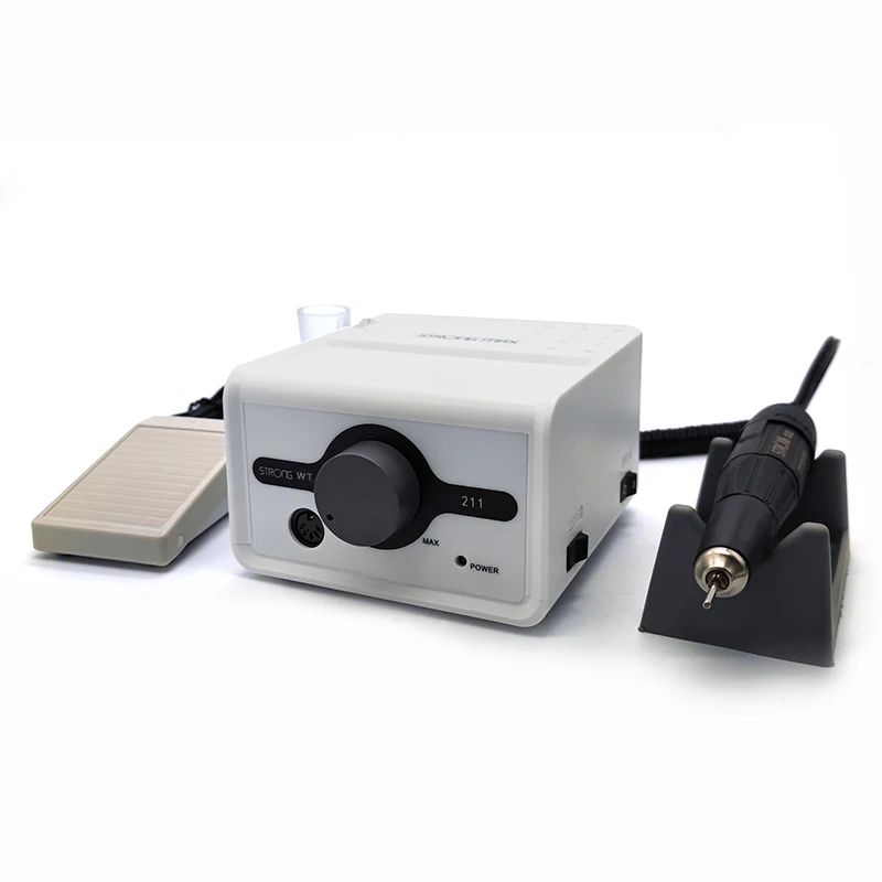 Electric Nail Drill high speed micromotor 211 102L 65W Speed 35000 rpm saeshin motor brush micromotor handpiece