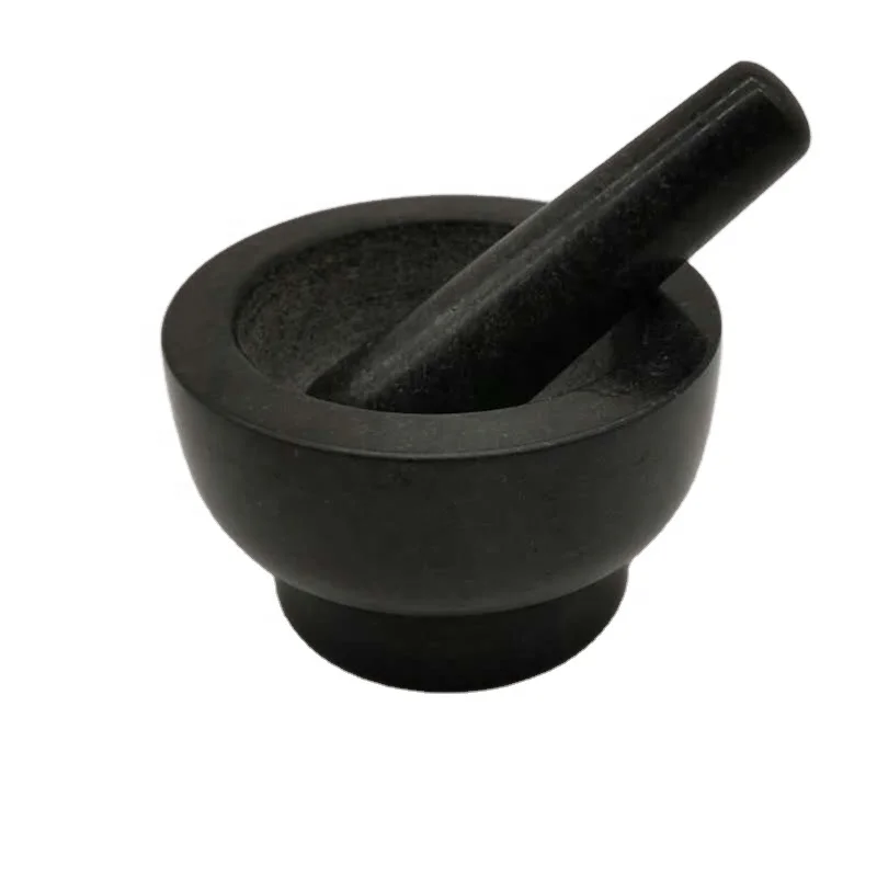 
2020 натуральный черный гранитный раствор, гранитный раствор и пестик, оптовая продажа, Индивидуальные различные размеры 