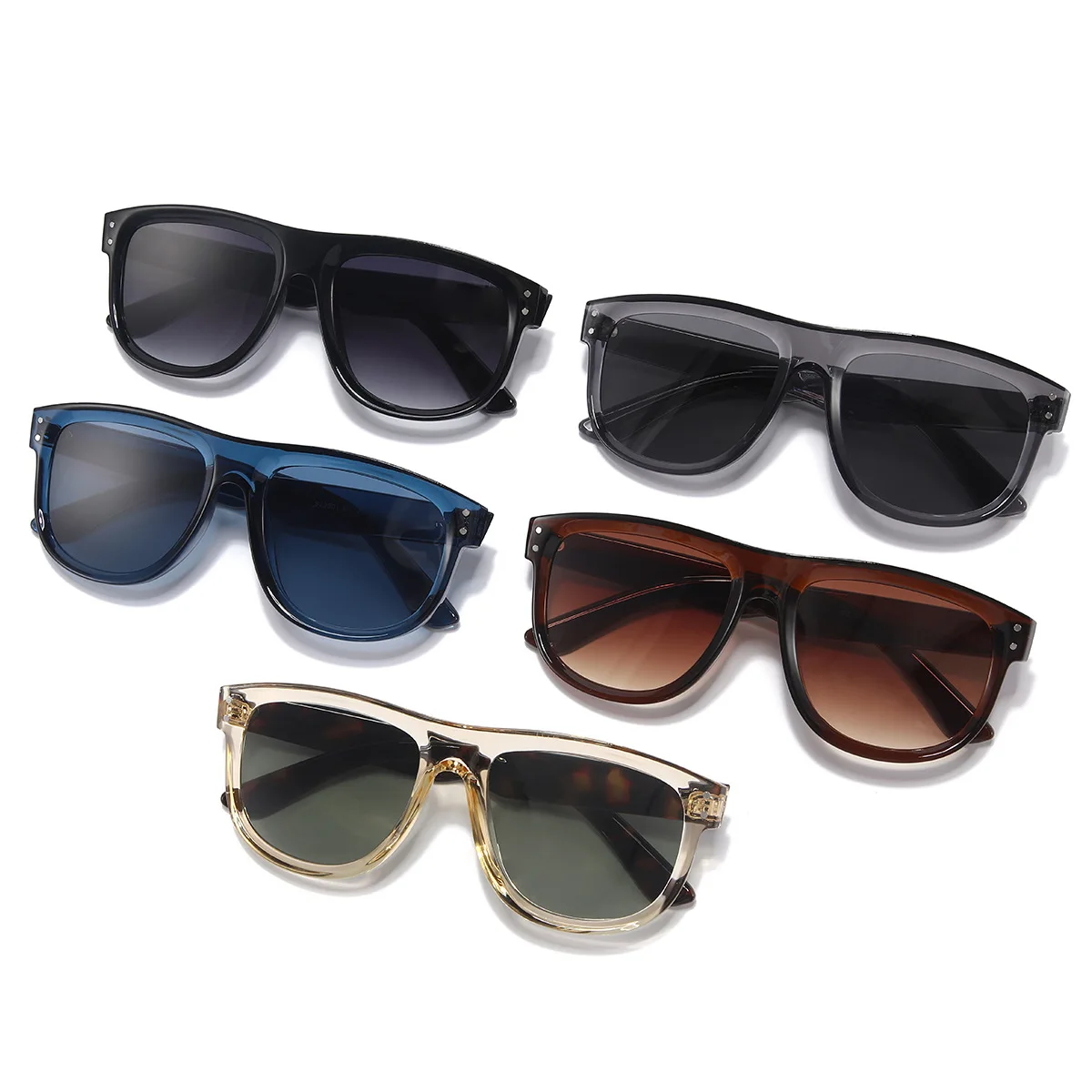 Wholesale New Big Frame Male Shades Glasses Oversized High Quality Men Sunglasses 2024