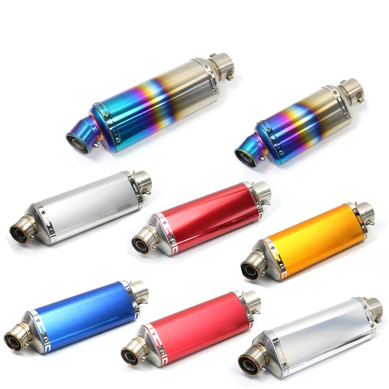 Universal stainless steel 175mm Motorcycle exhaust pipe 235mm muffler triangle for For Yamaha TMAX 500 530 SX DX 560