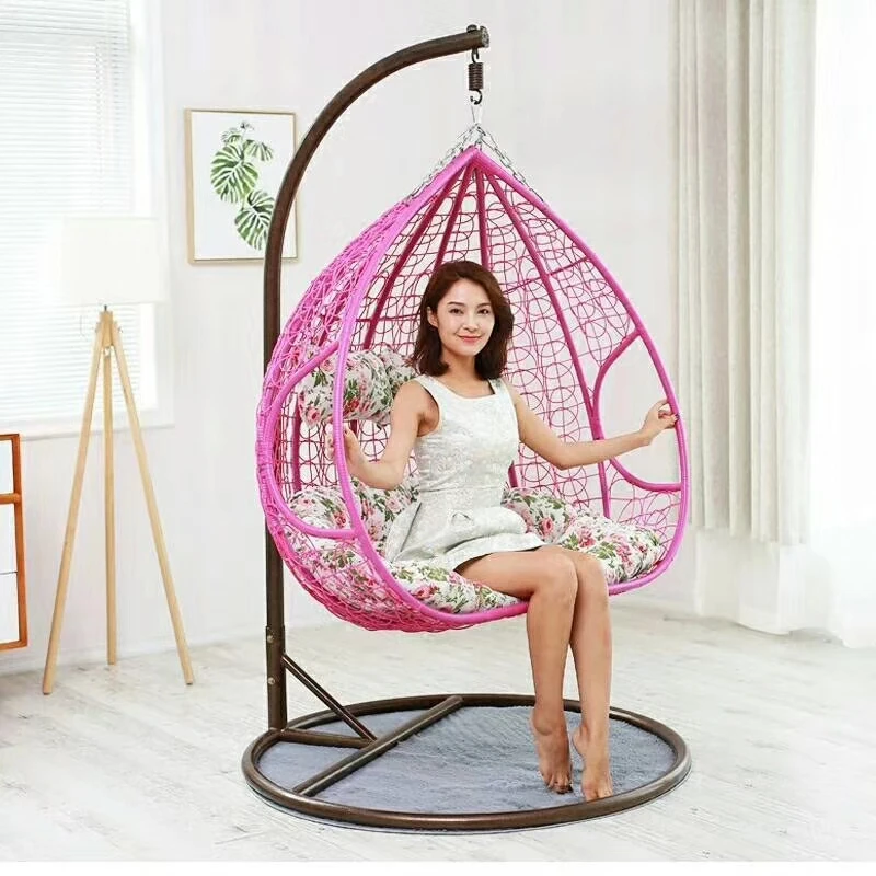 Indoor hammock rattan baby adult wicker swing egg chair for bedroom