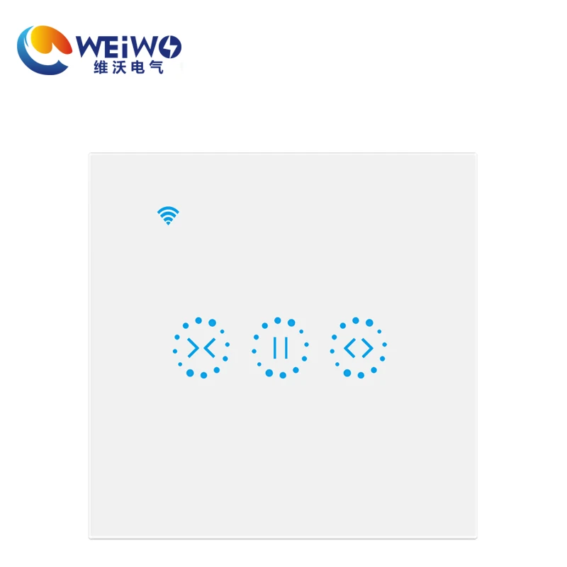 WiFi Roller Switch Shutter Switch WiFi Curtain Blinds Touch Switch Wall 3 years warranty CE certificate 220-250V