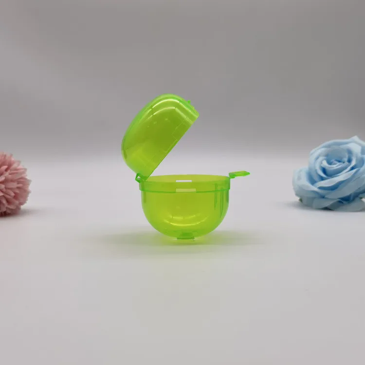 65*68 mm Hinged Plastic Empty Capsule or Balls Vending Machine Toy Shell