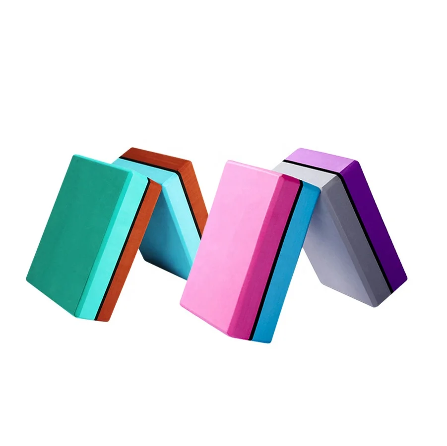 Gym Stretch Assistance Fitness Comfortable Kids Eva Foam Yoga Block Brick Sets 4pcs For Exercise Workout