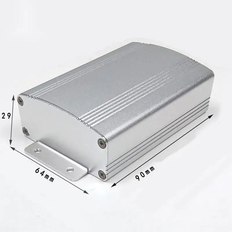 90*64*29 Monitoring sensor housing instrument housing 12V power waterproof aluminum housing controller aluminum box