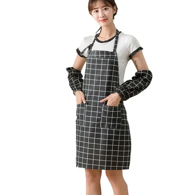 Erasable hand apron kitchen waterproof oil aprons household with rag summer apron