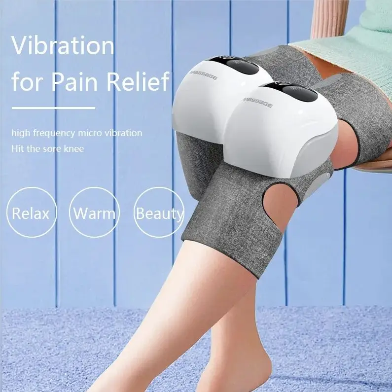 HEZHENG New Design Knee Healthcare Air Pressure Leg Joints Physiotherapy Recovery Hot compress Knee Therapy Massager