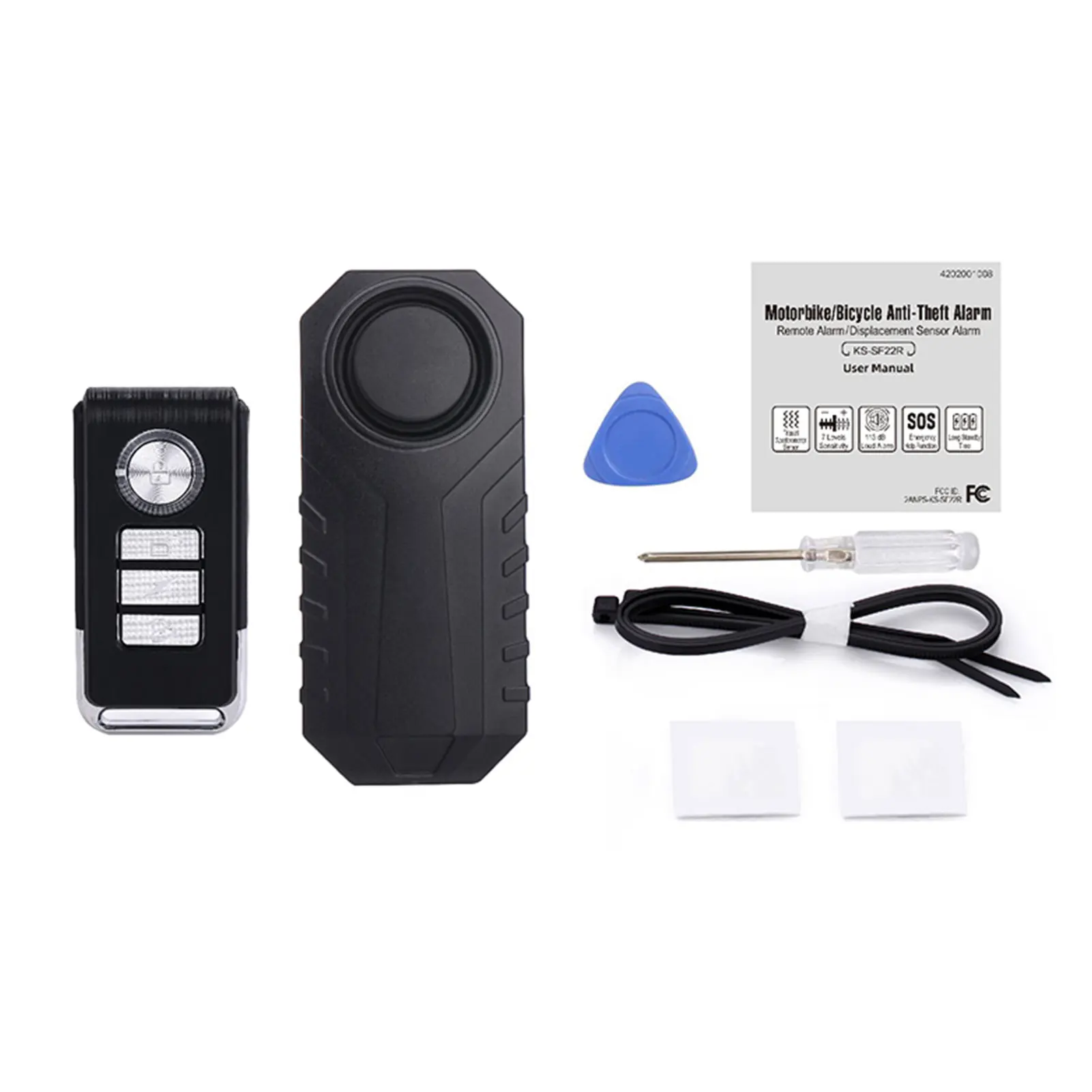 
Waterproof Bike Motorcycle Electric Remote Control Bicycle Security Anti Lost Wireless Remote Control Vibration Detector Alarm 