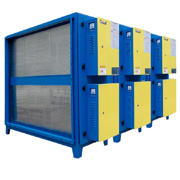 Dry Scrubber Series Electrostatic Precipitator For Filter Oil Fume Smoke Odour Grease 50000M3/h Air Pollution Control System