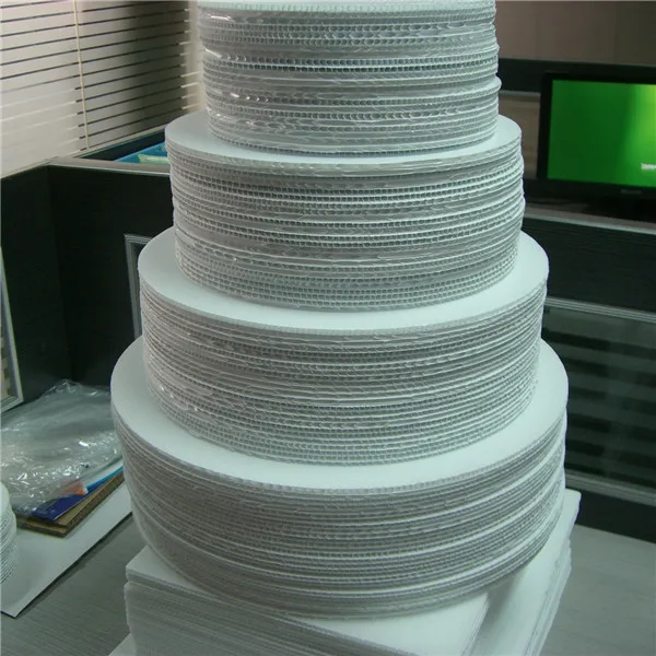 Food grade  Plastic corrugated Cake Boards