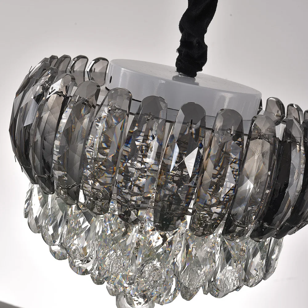 modern  hanging crystal chandelier  luxury Chinese crystal decorative chandelier for bedroom living room