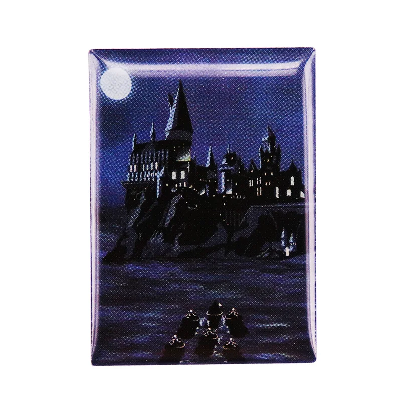 Journey Across the Black Lake Lapel Pin HP Oil Painting Style Badge Wizarding World Adventure Gift