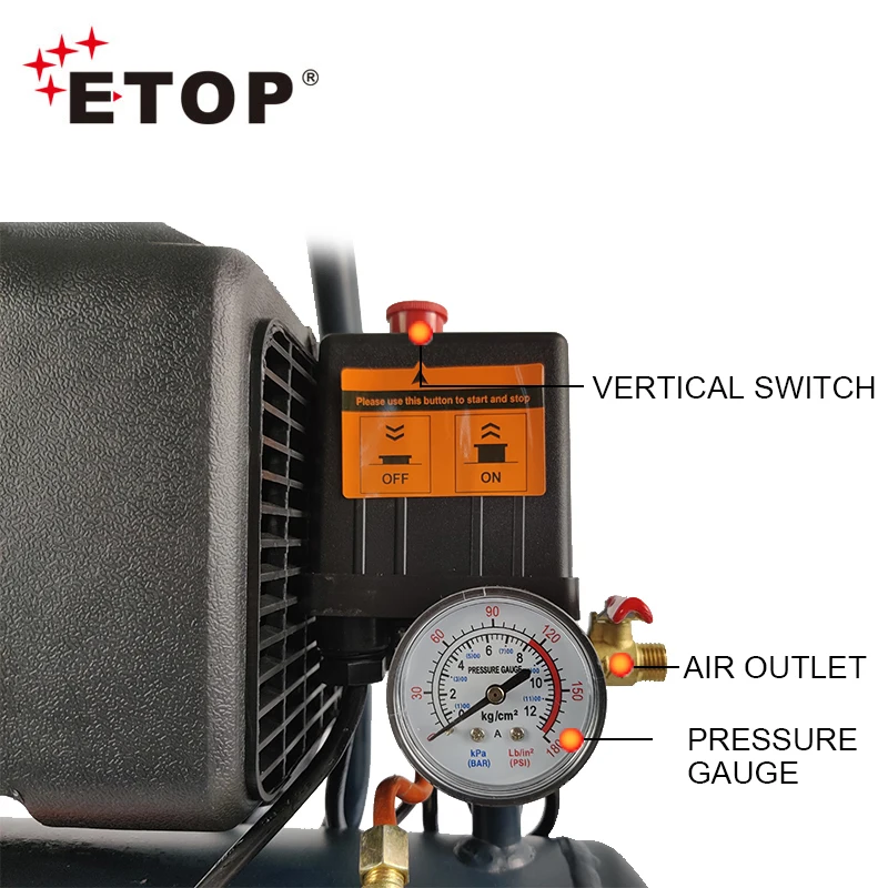 China Factory Direct Supply High Quality 9L 750W Mini Air Compressors