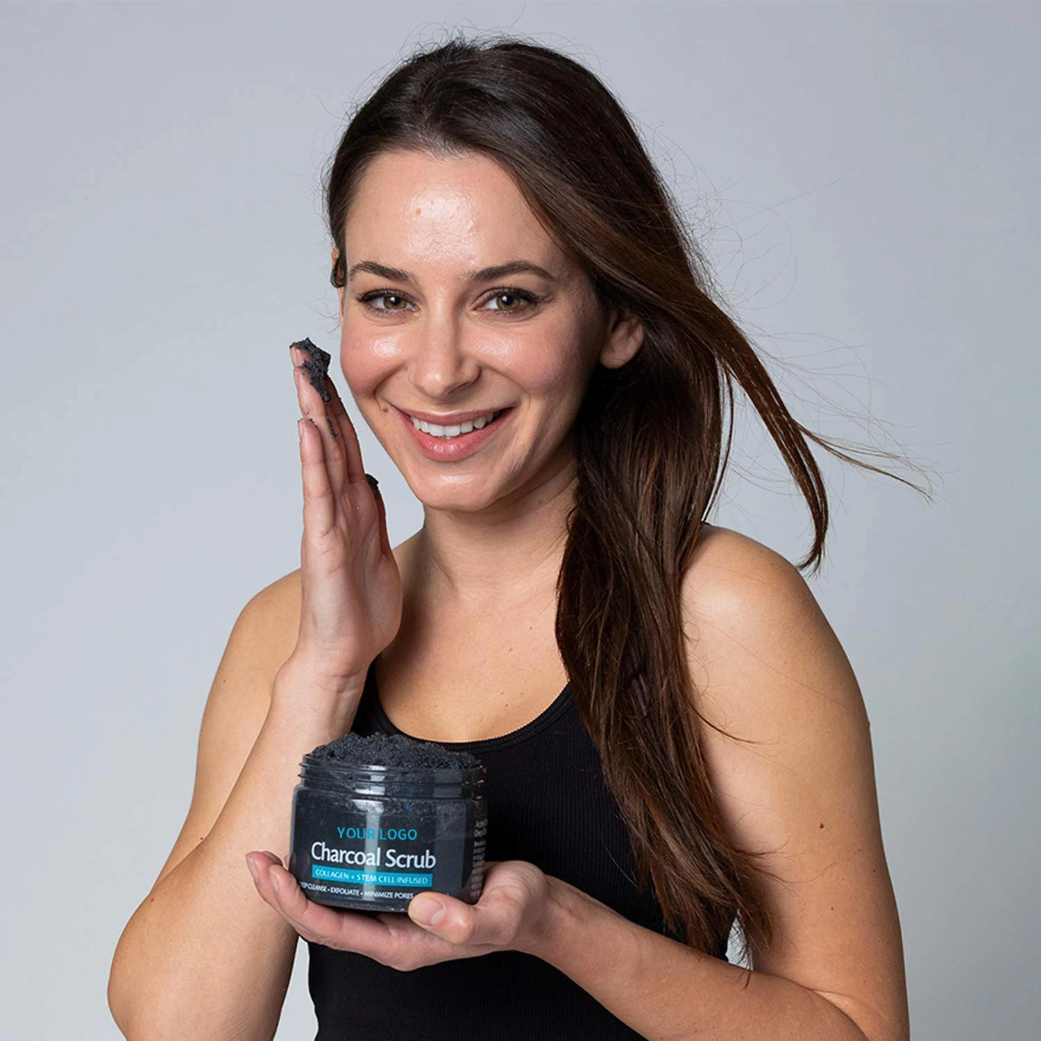 
NATURALS COLLAGEN STEM CELL GENTLE EXFOLIATOR FACE BOOTY BUMP ERASER BEST SHOWER SCRUB MEN WOMEN CHARCOAL EXFOLIATING BODY SCRUB 