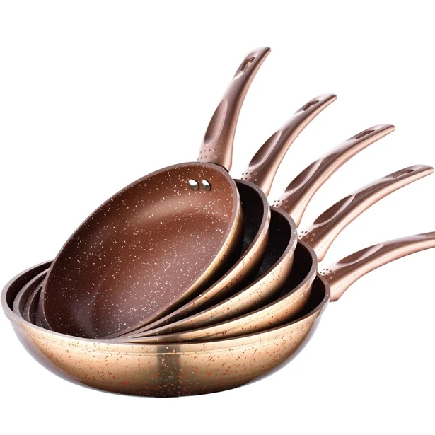 Прямая продажа с завода, полноразмерная кованая алюминиевая сковорода для жарки, 18 см, антипригарная сковорода