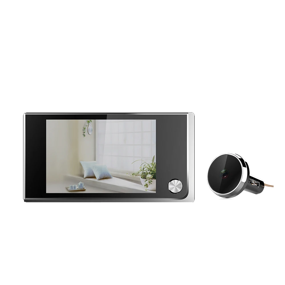 Battery Powered Factory Supply hidden smart electronic peephole wired anti-theft door mirror video doorbell camera