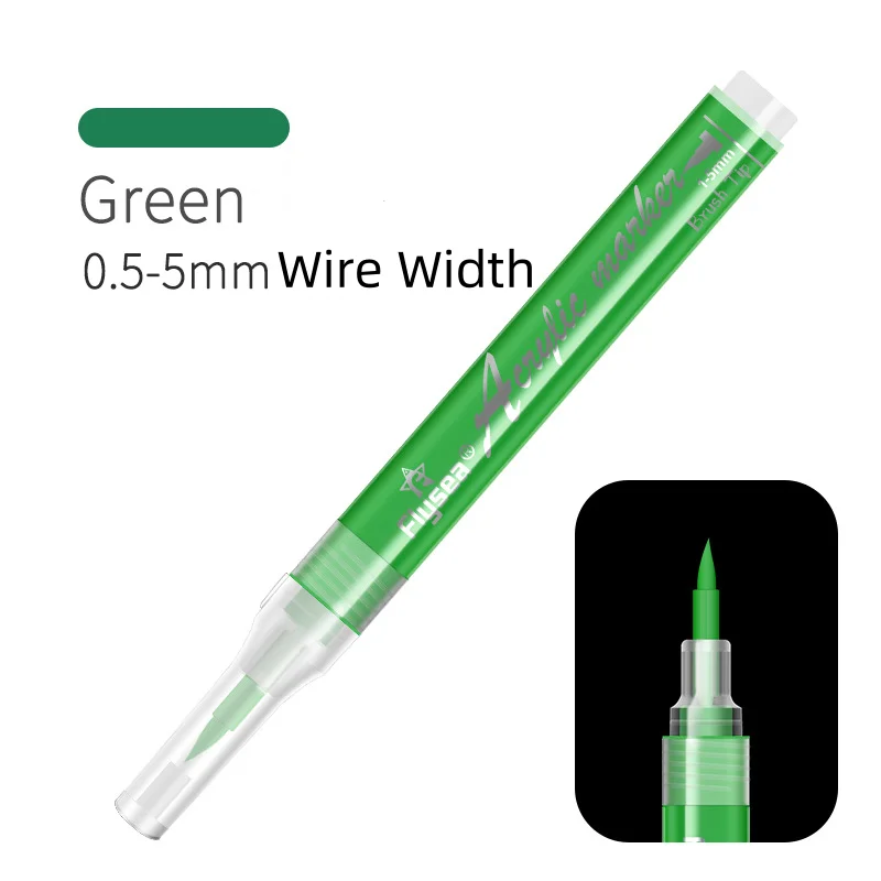 1pc colourful Permanent  Brush Tip Art Acrylic  Paint Marker Pen