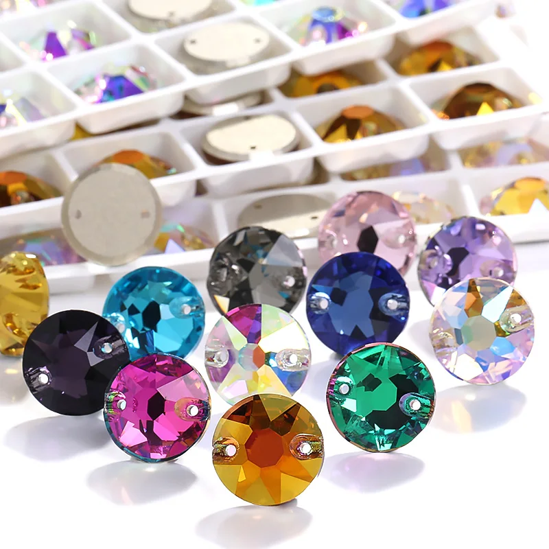 Wholesale Xirius Shaped Sew On Crystal Stones K9 Glass Flatback Rhinestone For Clothes Bags Shoes Dress