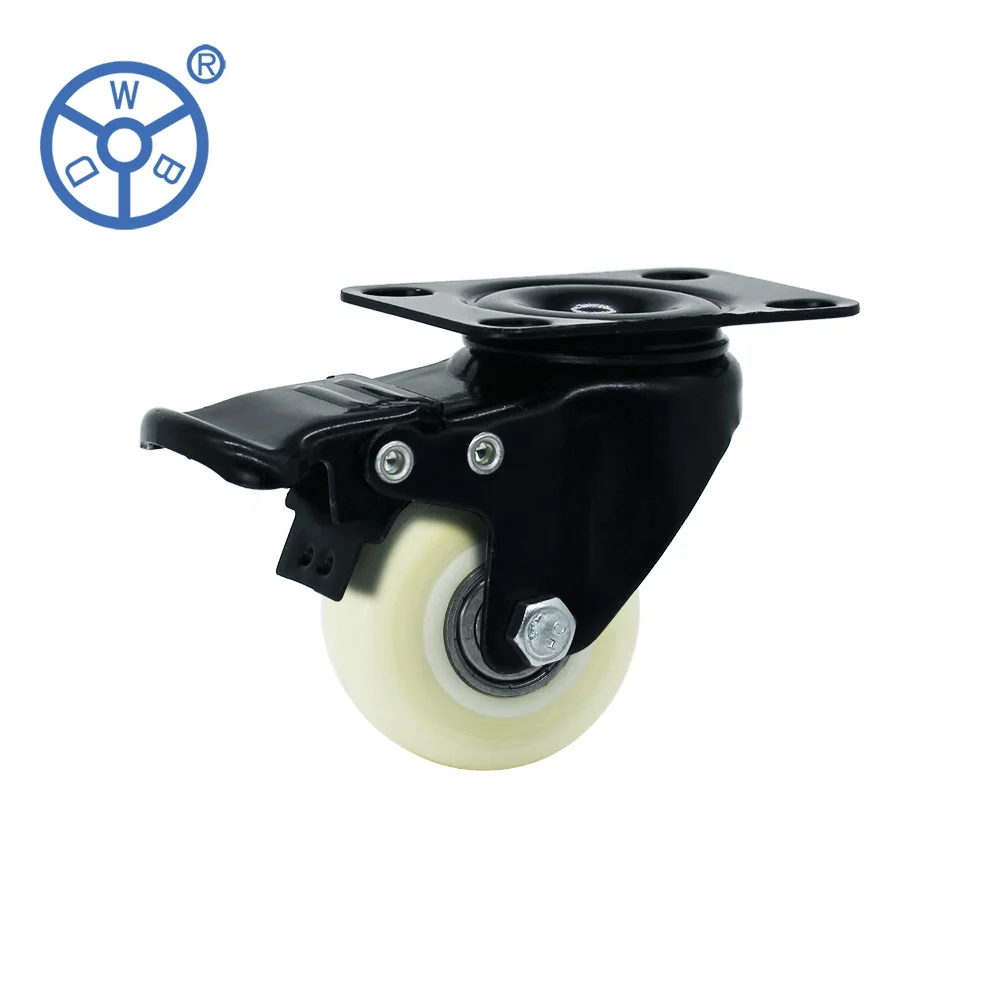 WBD Factory Direct Sales PP Light Duty Threaded Stem Castor Wheels for Shelf and Chair