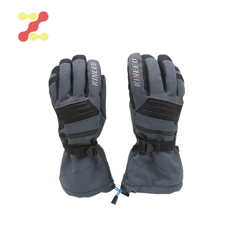 Custom logo men winter warm touch screen skiing gloves manufacture