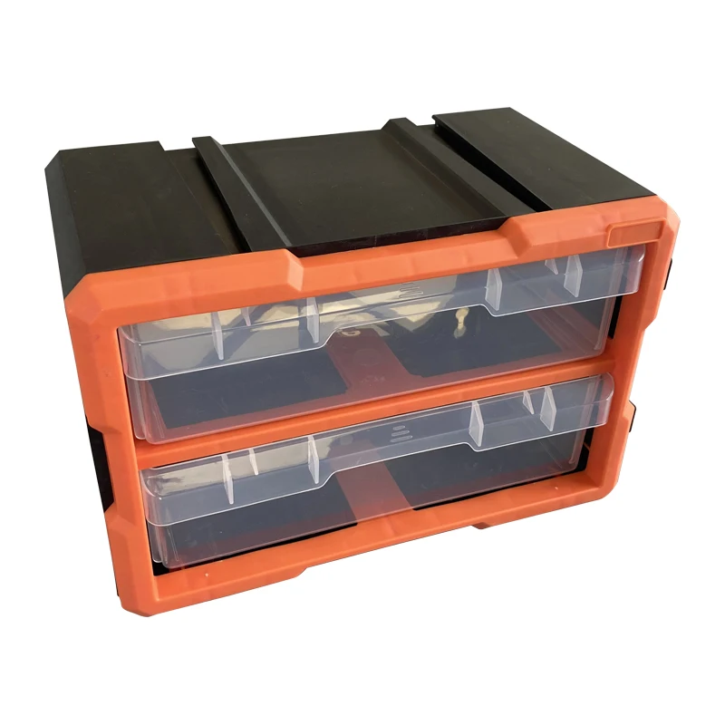 DRX DPC012 new design Stackable Plastic Storage box  Sliding 4 Drawers  for tool parts