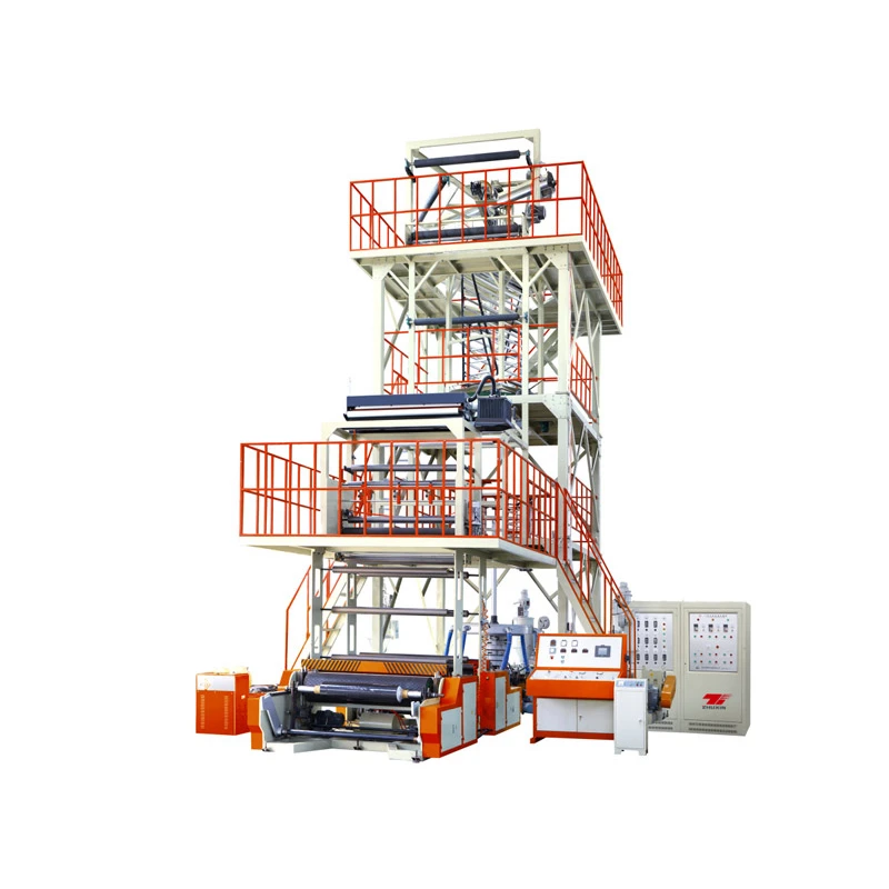 Three Layer Coextrusion Internal Bubble Cooling Haul-off Rotary Plastic Film Blowing Machine Price